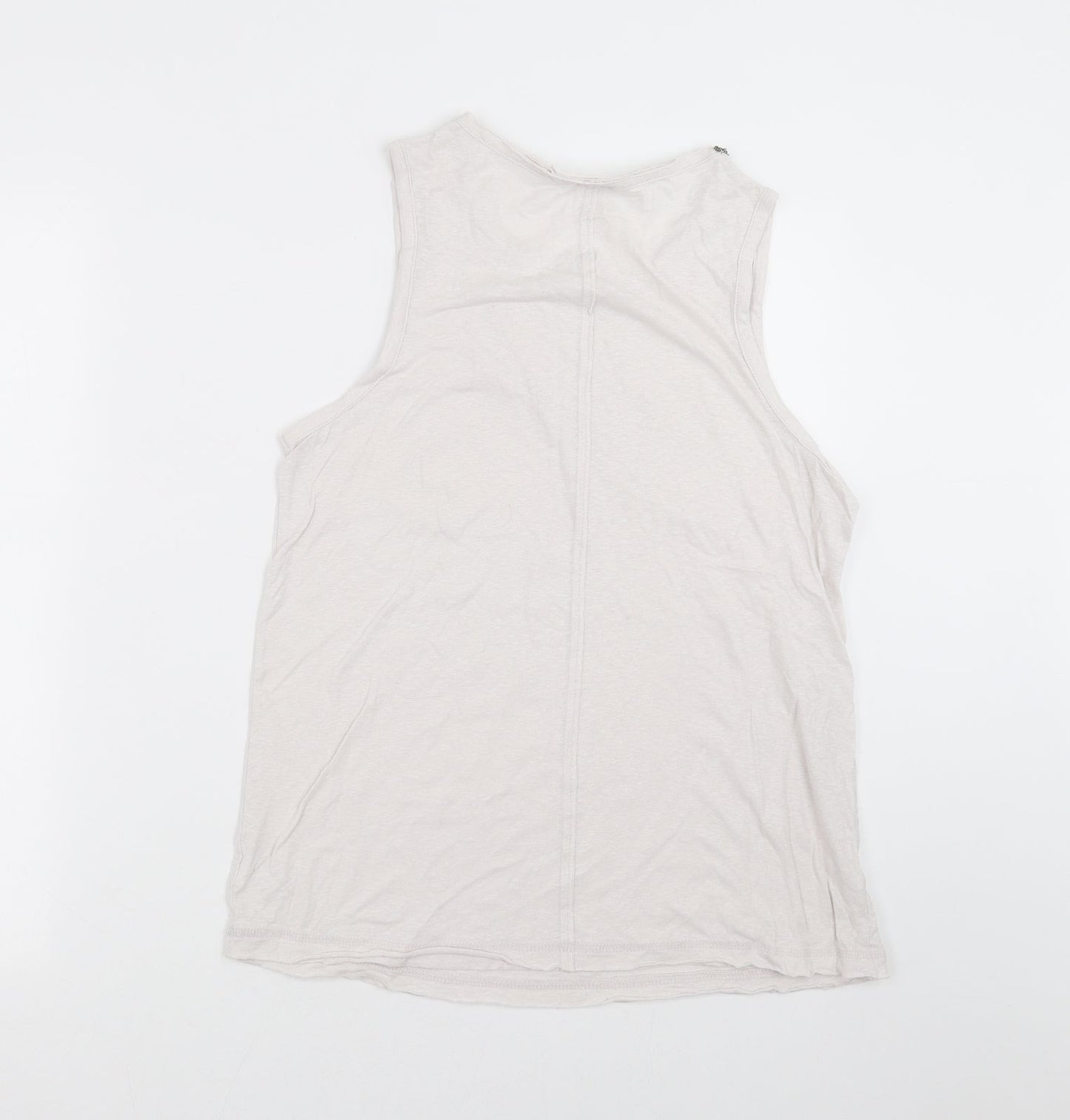 Womens UK Size 12 River Island White Basic Tank