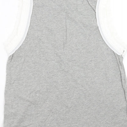 Womens UK Size 12 River Island Grey Basic T-Shirt