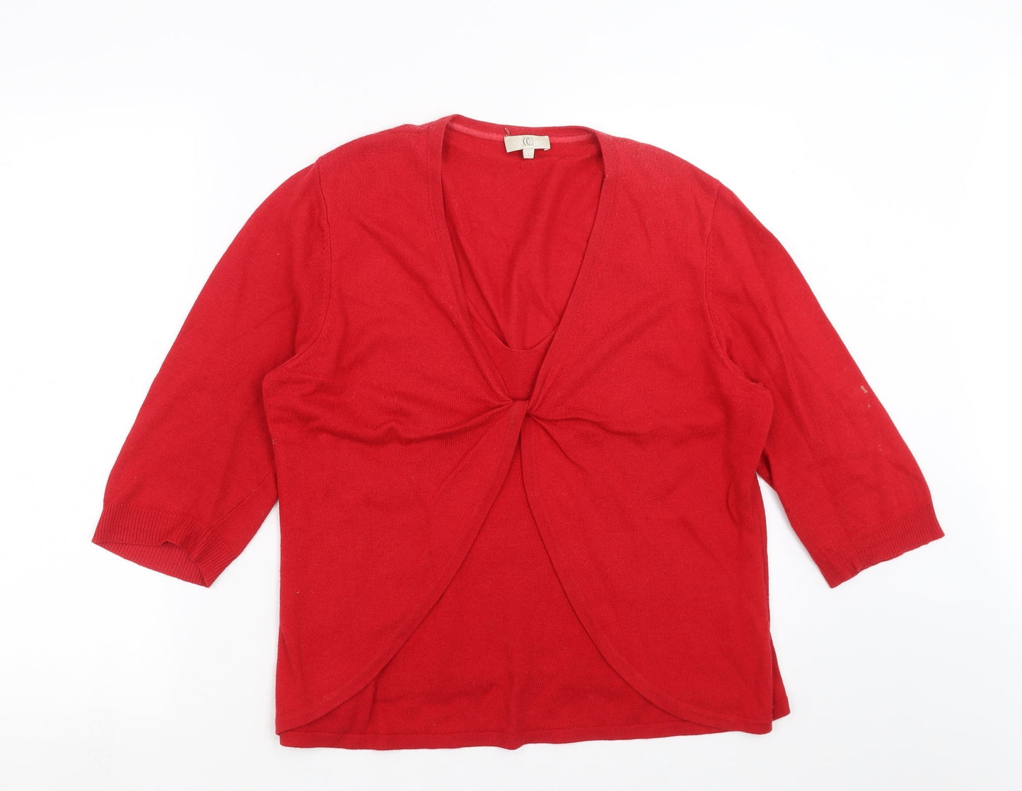 Womens UK Size L Country Casuals Red Pullover Jumper