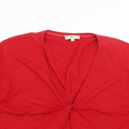 Womens UK Size L Country Casuals Red Pullover Jumper