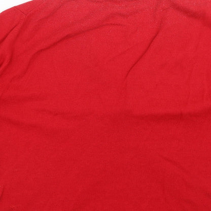 Womens UK Size L Country Casuals Red Pullover Jumper