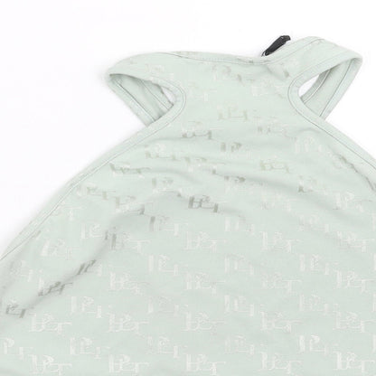 PRETTYLITTLETHING Womens Green   Cropped T-Shirt Size 16
