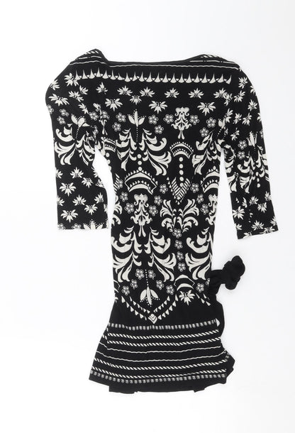 Womens UK Size 8 NEXT Black Basic Blouse