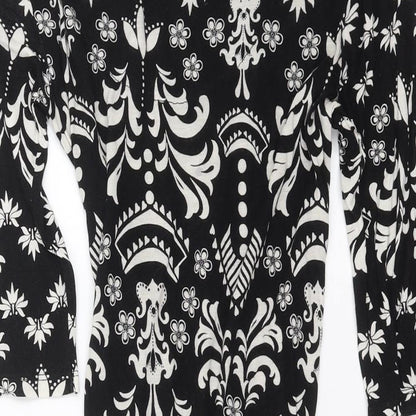 Womens UK Size 8 NEXT Black Basic Blouse