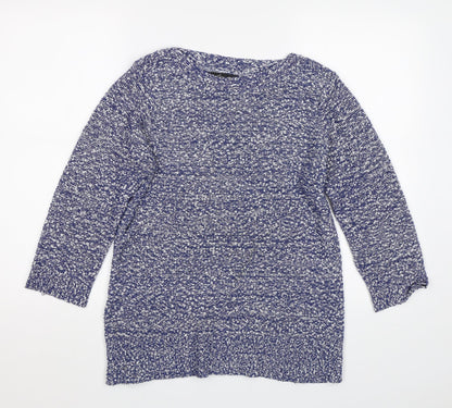 Womens UK Size M BM Collection Blue Pullover Jumper