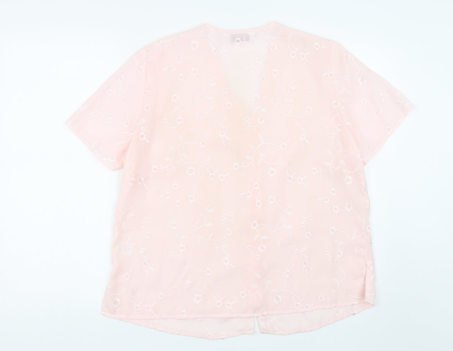 Bonmarché Womens Pink Floral  Kimono T-Shirt Size 16