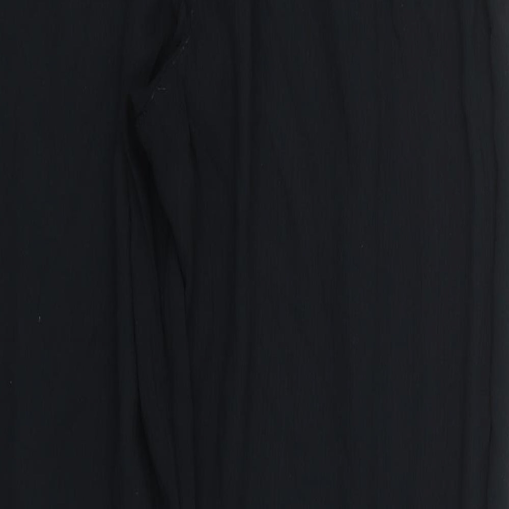 Womens UK Size L Preworn Regular Fit  Black Trousers