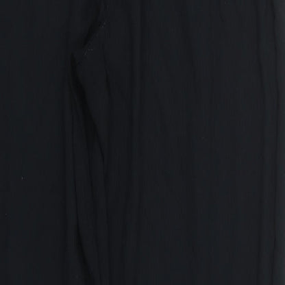 Womens UK Size L Preworn Regular Fit  Black Trousers