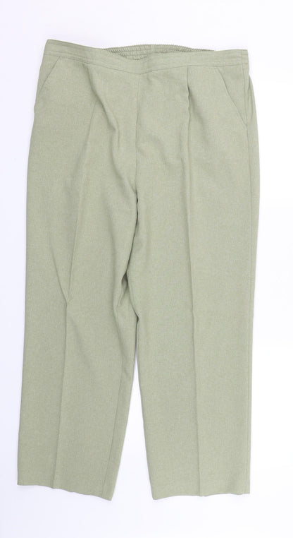 Ediditons Womens Green   Trousers  Size 18 L25 in