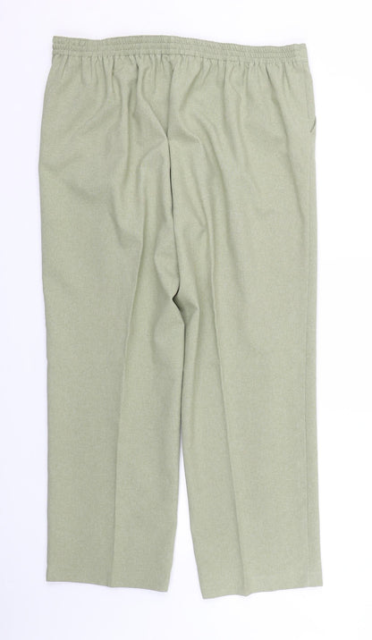 Ediditons Womens Green   Trousers  Size 18 L25 in