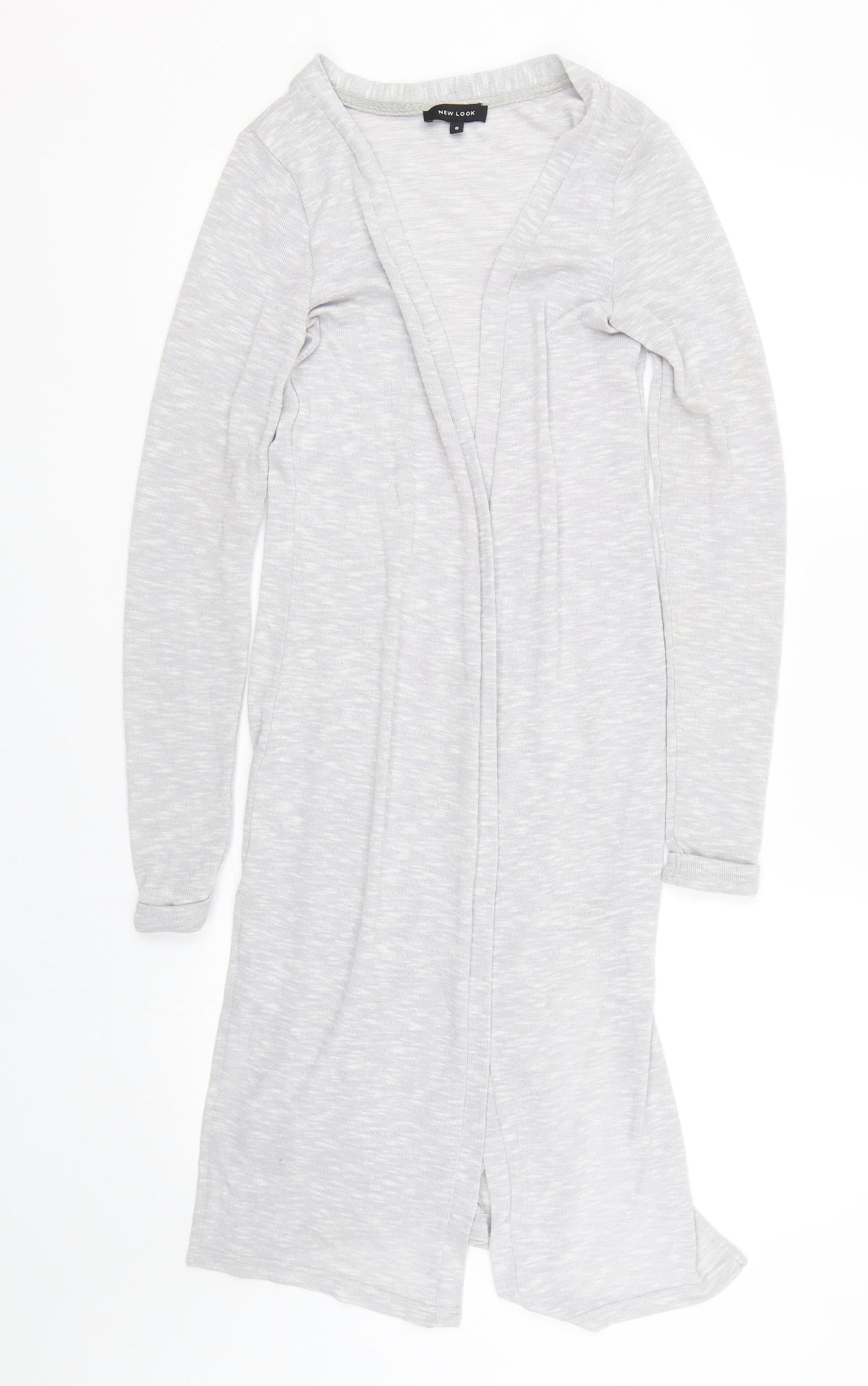 Womens UK Size 8 New Look Grey Cardigan Jumper