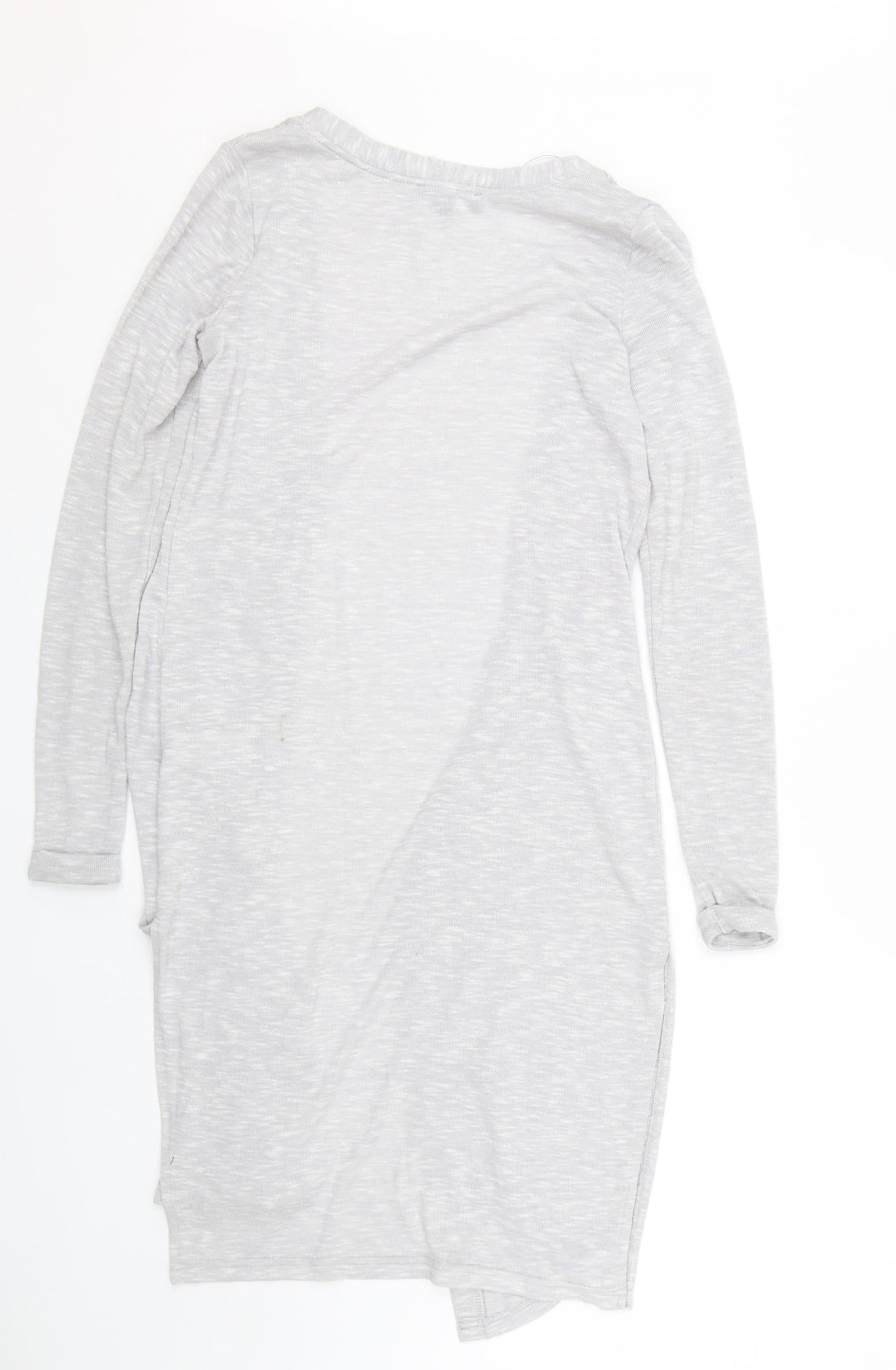 Womens UK Size 8 New Look Grey Cardigan Jumper