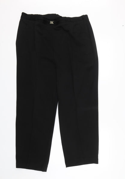 Bonmarché Womens Black   Trousers  Size 18 L24 in