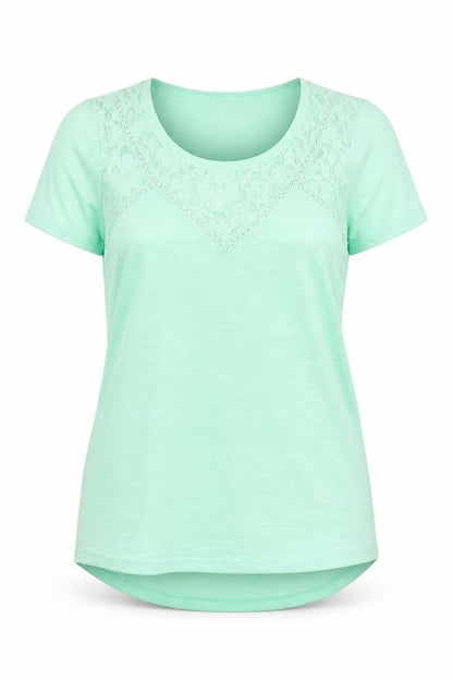 Womens UK Size 12 F&F Green Basic T-Shirt