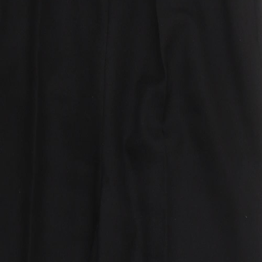 Womens UK Size 18 Seperates Regular Fit Carrot Black Trousers