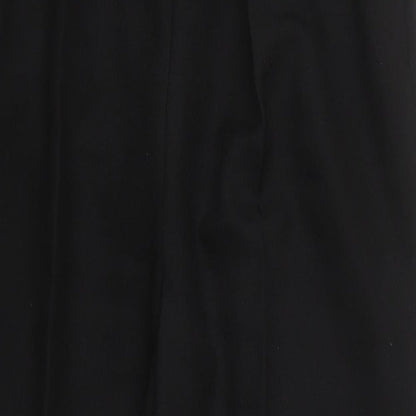 Womens UK Size 18 Seperates Regular Fit Carrot Black Trousers