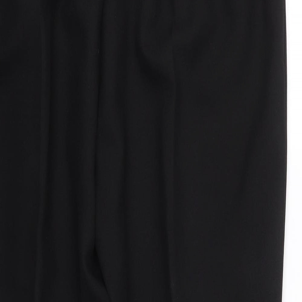 Womens UK Size 18 Seperates Regular Fit Carrot Black Trousers