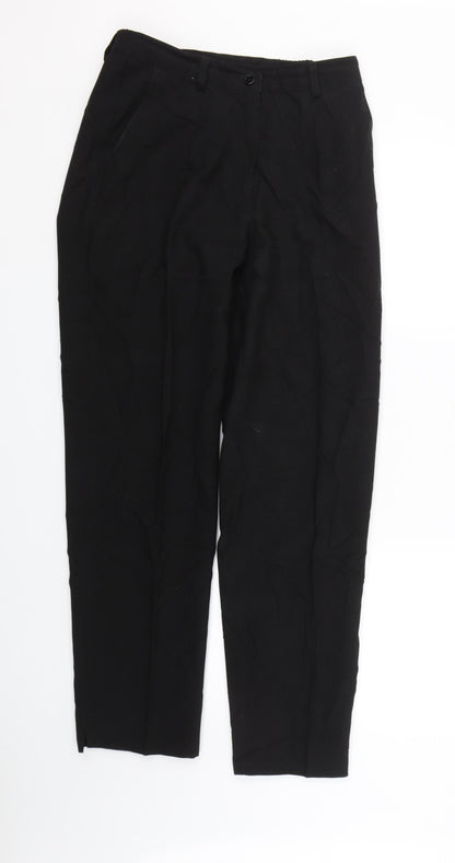 Womens UK Size 10 Preworn Regular Fit  Black Trousers