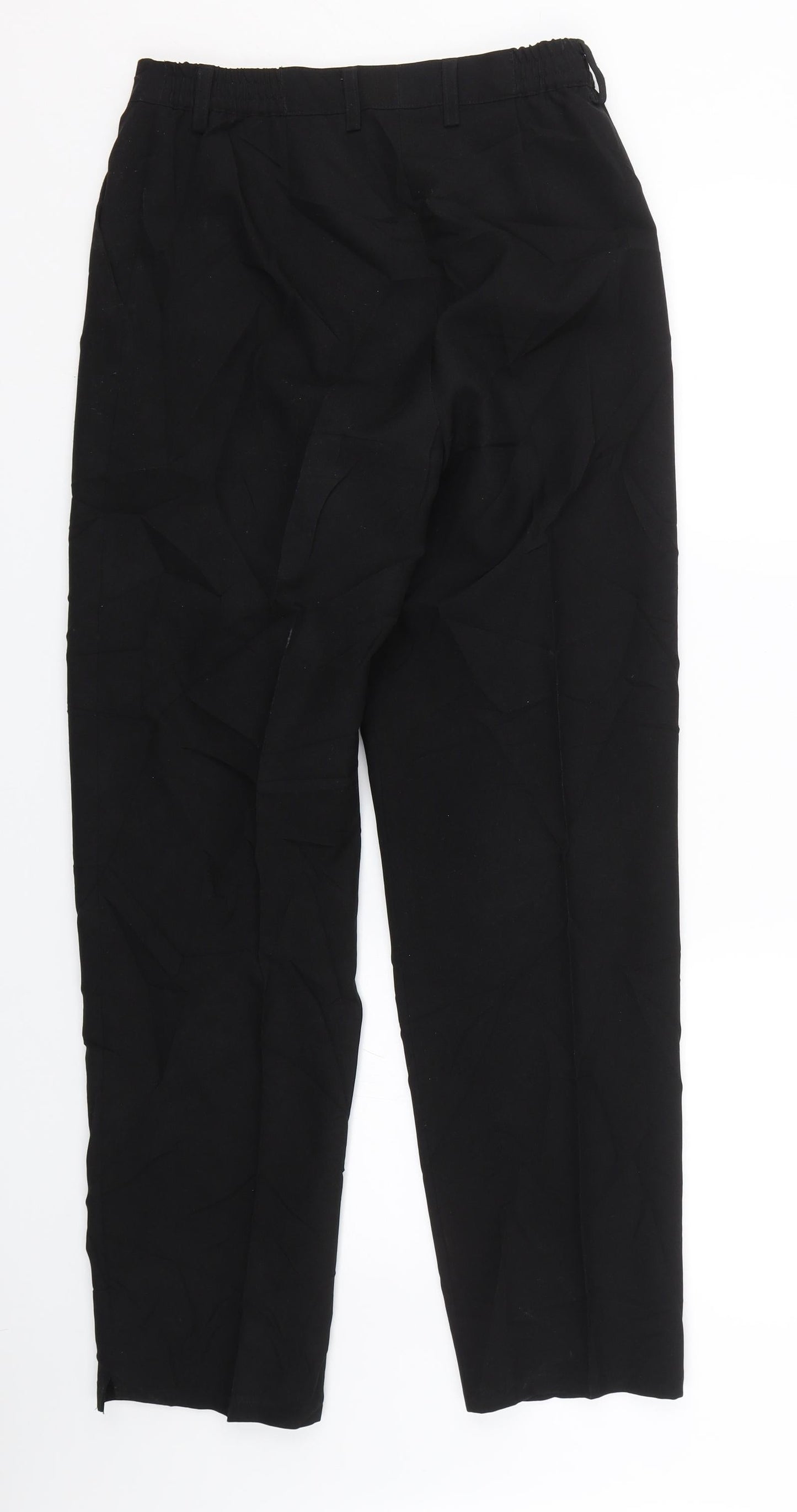 Womens UK Size 10 Preworn Regular Fit  Black Trousers