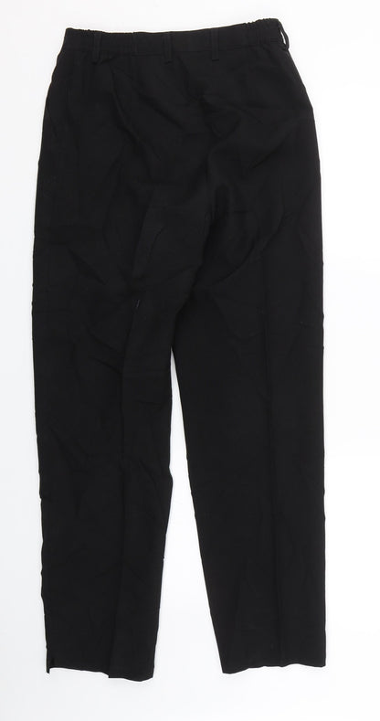 Womens UK Size 10 Preworn Regular Fit  Black Trousers