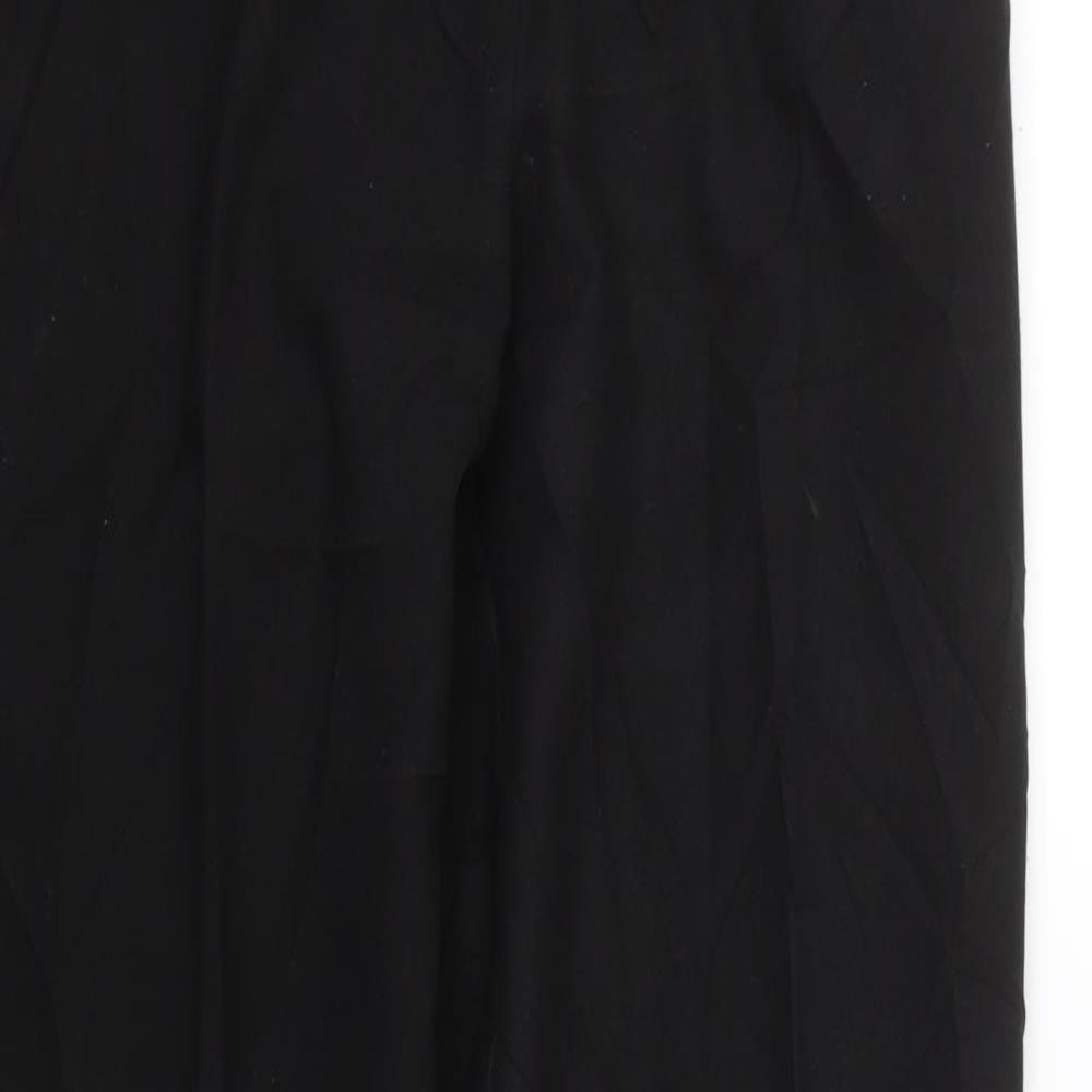 Womens UK Size 10 Preworn Regular Fit  Black Trousers