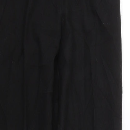Womens UK Size 10 Preworn Regular Fit  Black Trousers