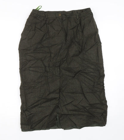 First Avenue Womens Green   Bandage Skirt Size 10