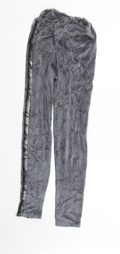 Womens UK Size S Preworn Regular Fit Sweatpants Grey Trousers