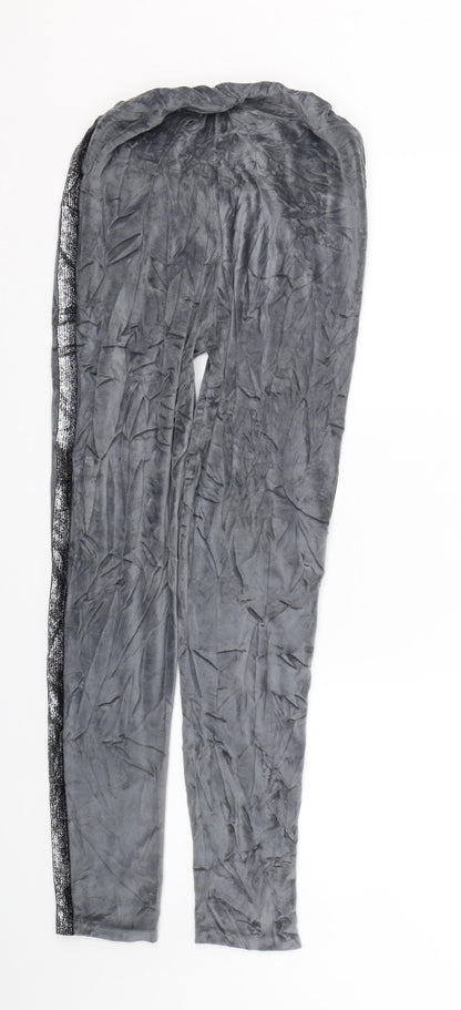 Womens UK Size S Preworn Regular Fit Sweatpants Grey Trousers