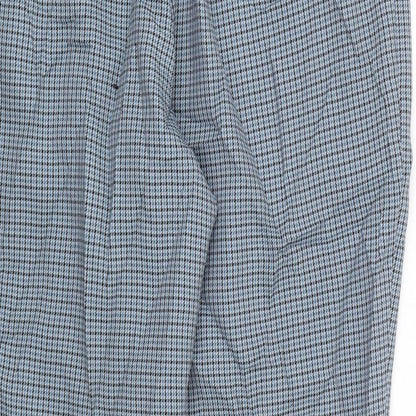 Womens UK Size 14 Preworn Regular Fit Cropped Blue Trousers