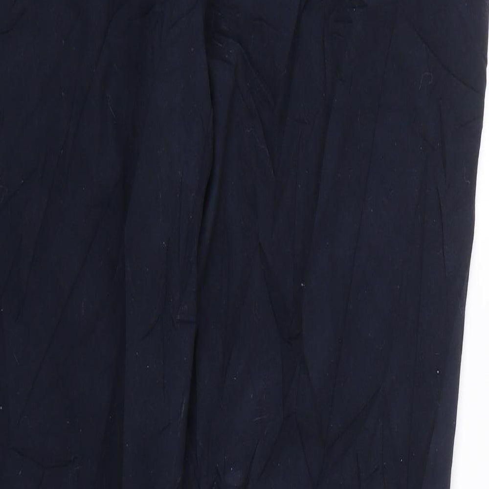 Womens UK Size 14 M&S Regular Fit  Blue Trousers