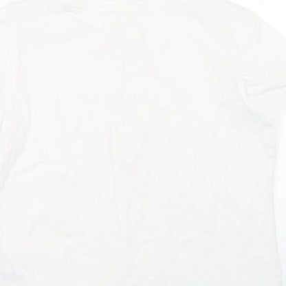F&F Womens White   Top Pyjama Top Size S