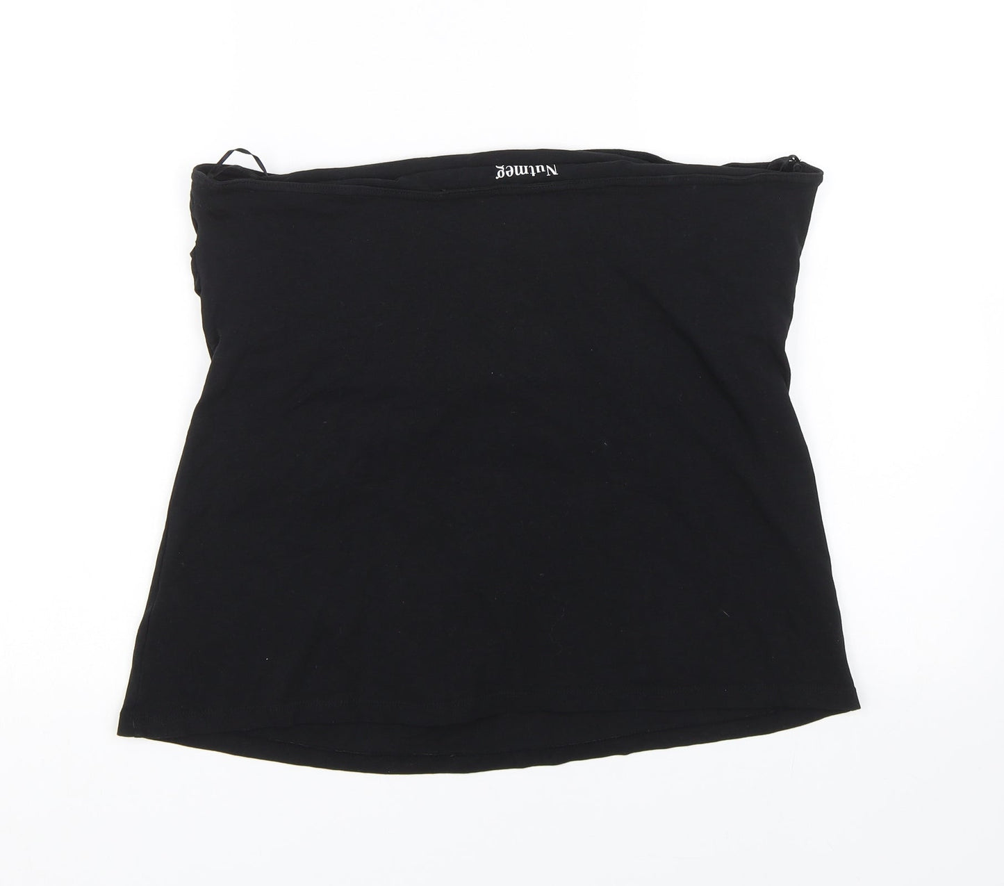 Nutmeg Womens Black   Wrap T-Shirt Size 18