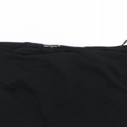 Nutmeg Womens Black   Wrap T-Shirt Size 18