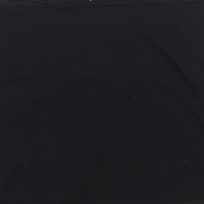 Nutmeg Womens Black   Wrap T-Shirt Size 18