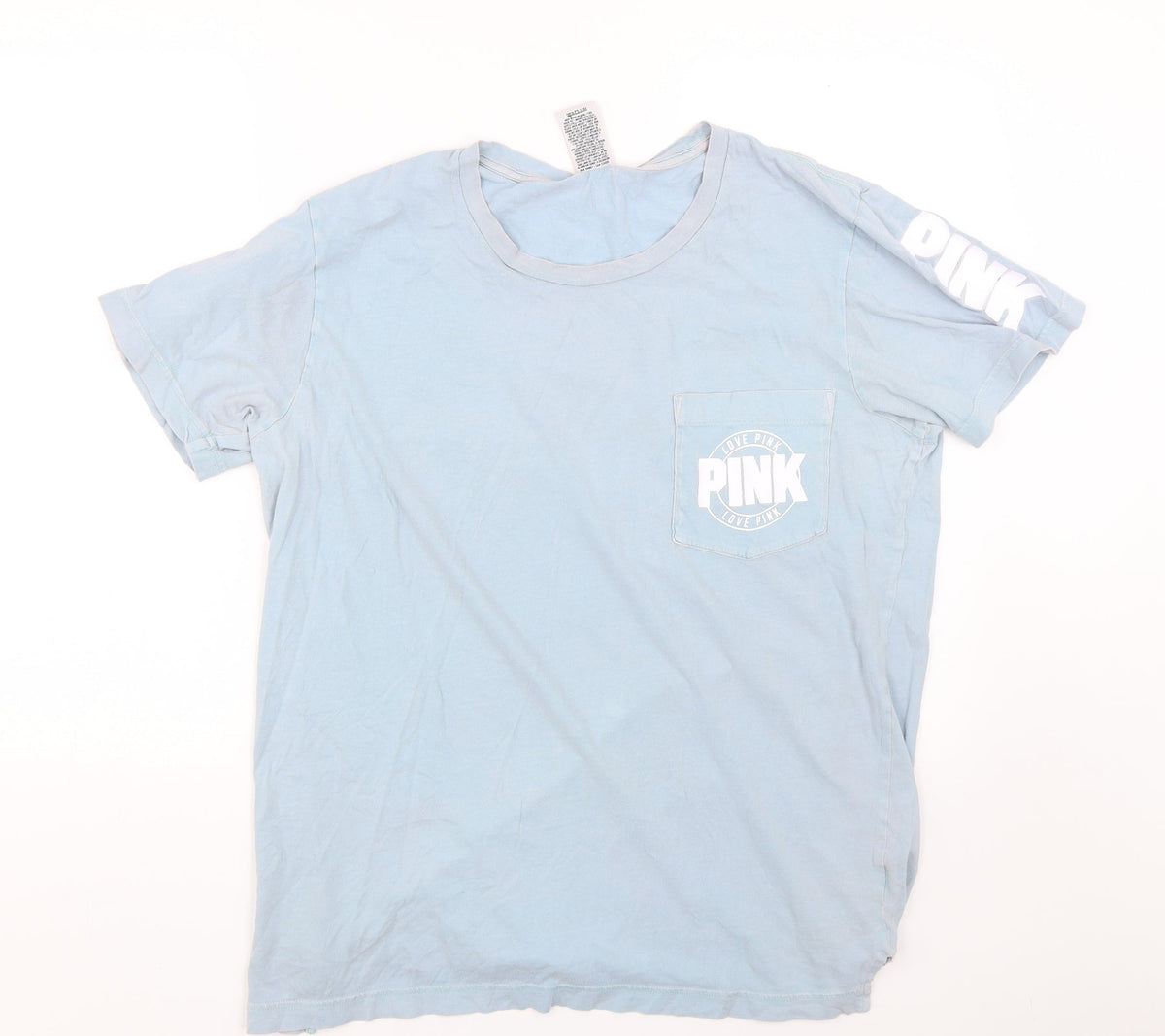 PINK Womens Blue   Top Pyjama Top Size L
