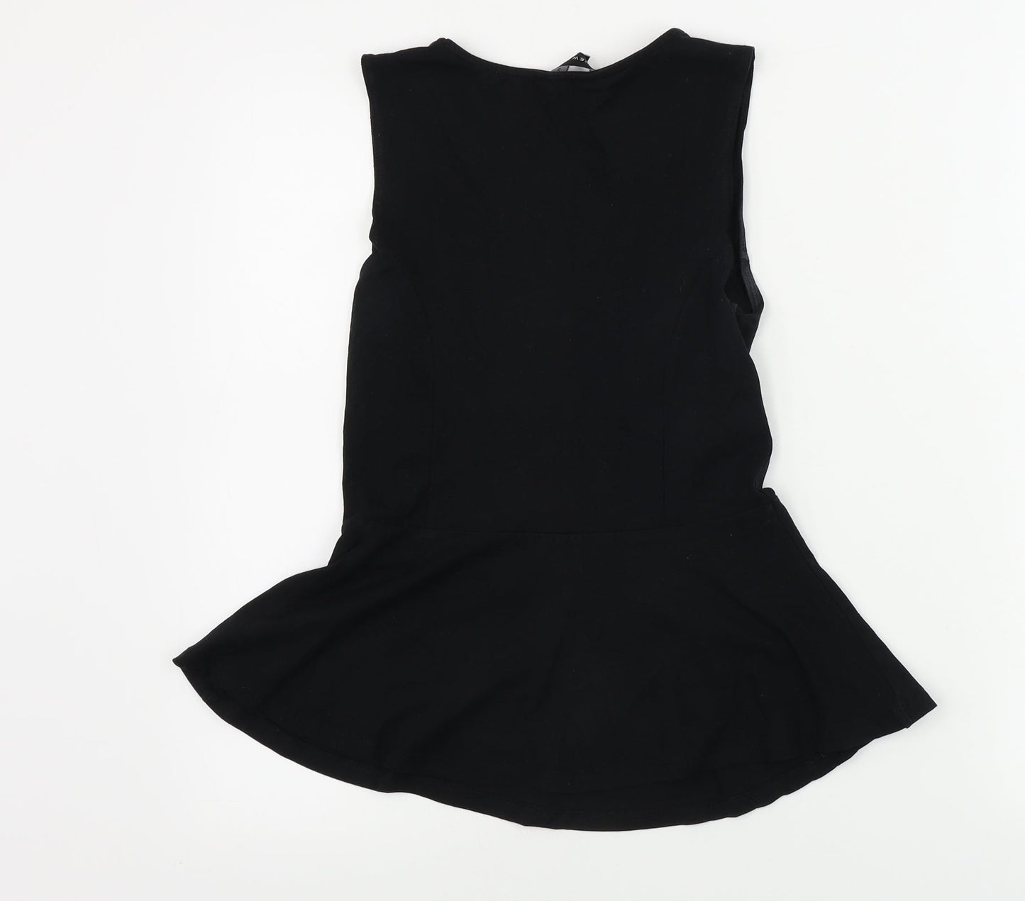 Womens UK Size 10 New Look Black Basic T-Shirt