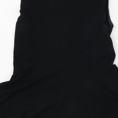 Womens UK Size 10 New Look Black Basic T-Shirt