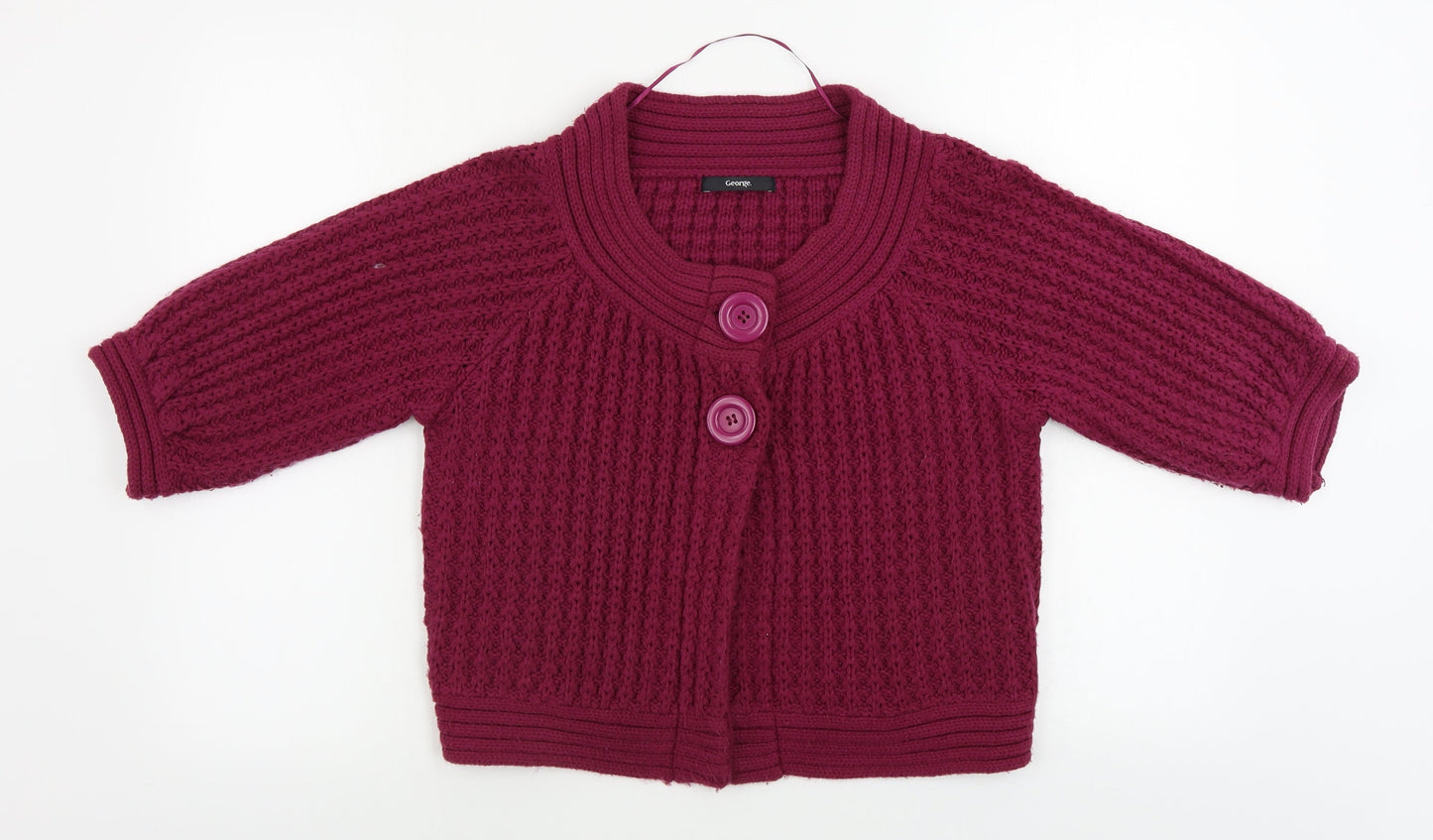 George  Womens Purple   Cardigan Jumper Size 12