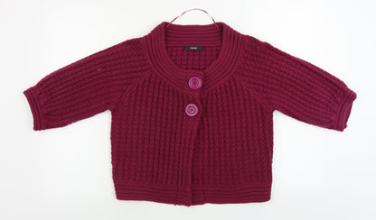 George  Womens Purple   Cardigan Jumper Size 12