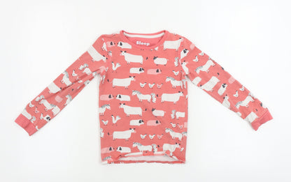 Marks and Spencer  Girls Pink   Basic T-Shirt Size 6-7 Years