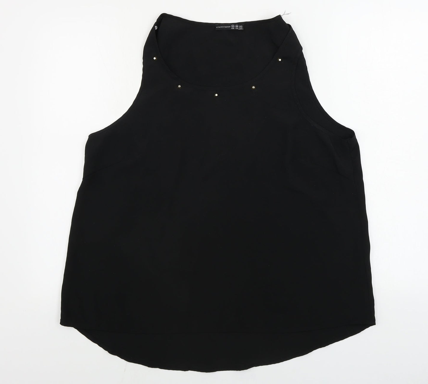Womens UK Size 18 Atmosphere Black Basic Blouse