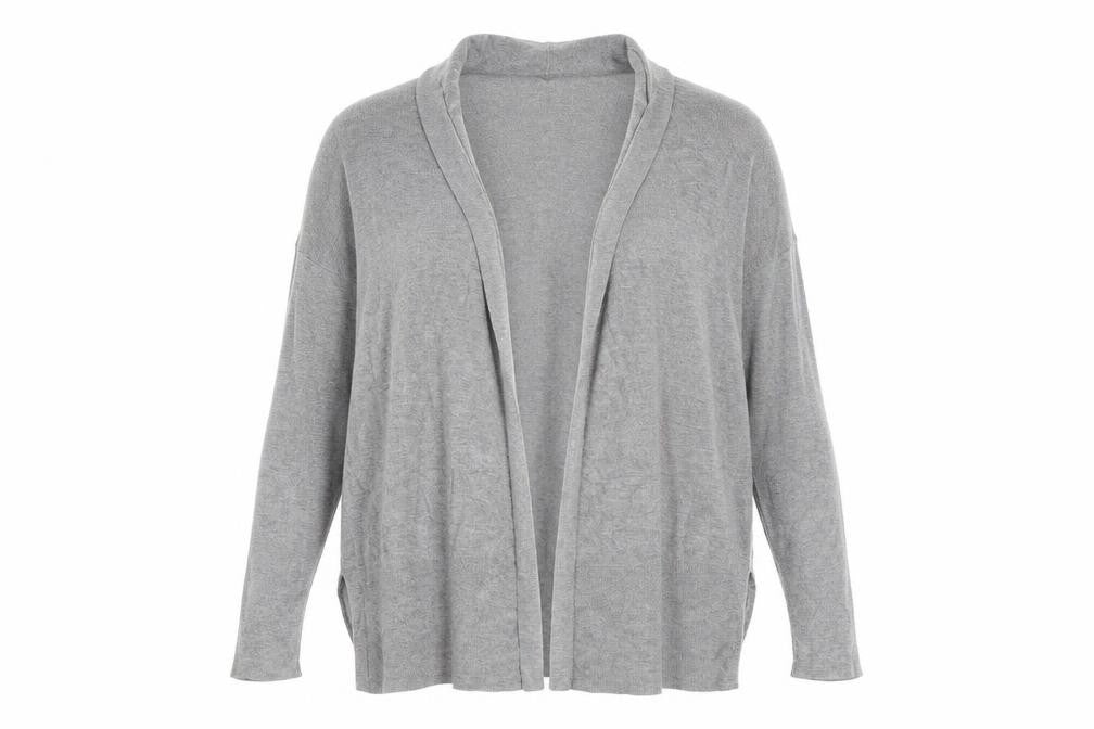 Womens UK Size 14 Nutmeg Grey Cardigan Jumper