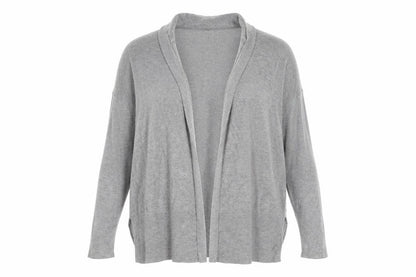 Womens UK Size 14 Nutmeg Grey Cardigan Jumper