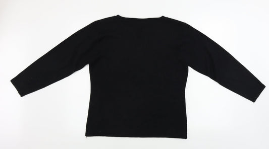 IMAGES  Womens Black   Pullover Jumper Size L