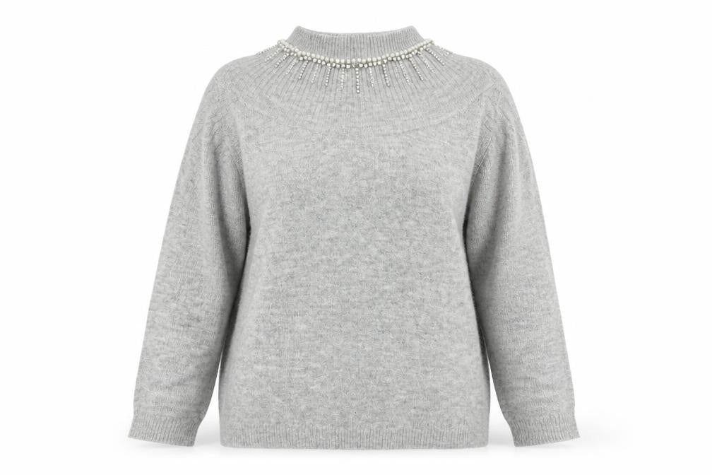 Womens UK Size 16 Dorothy Perkins Grey Pullover Jumper