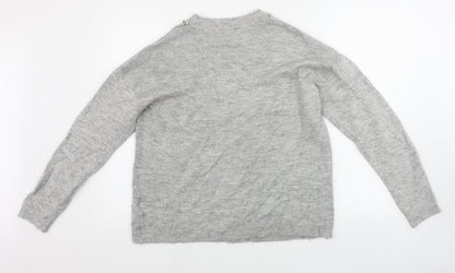 Womens UK Size 16 Dorothy Perkins Grey Pullover Jumper