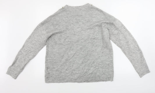 Womens UK Size 16 Dorothy Perkins Grey Pullover Jumper