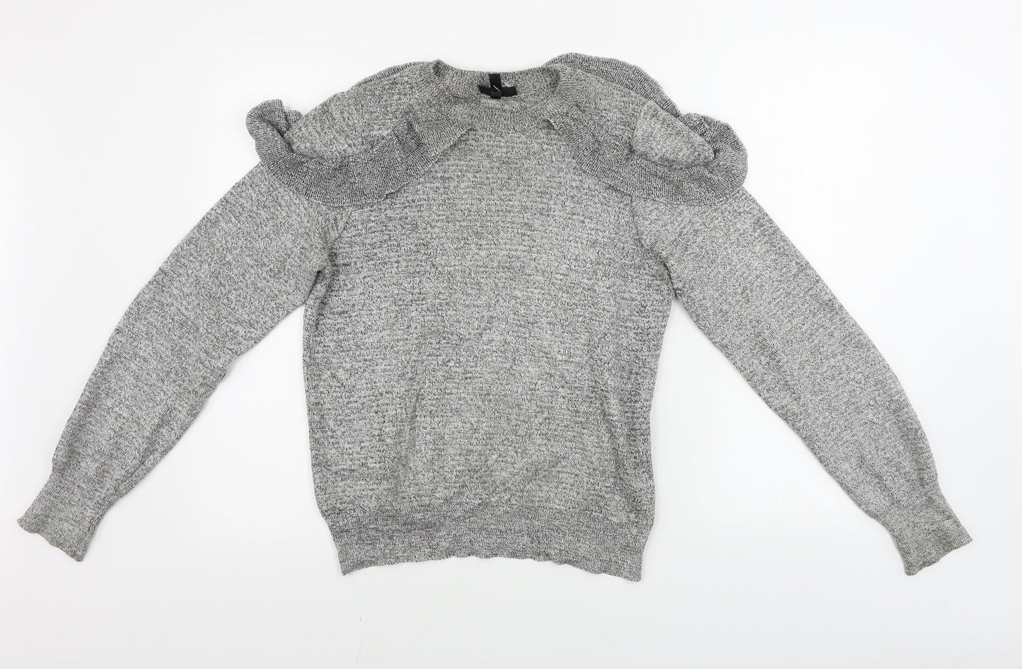 Womens UK Size 10 Topshop Grey Pullover Jumper
