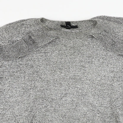 Womens UK Size 10 Topshop Grey Pullover Jumper